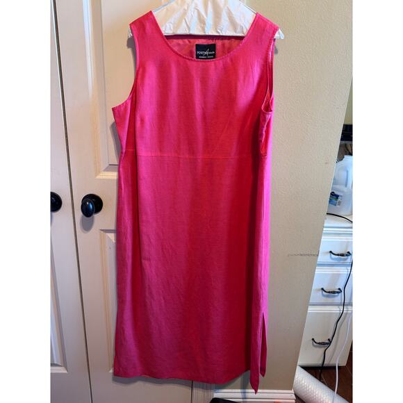 Positive Attitude Coral Pink 2 Piece Sleeveless Dress Short Sleeve Jacket 16P - Picture 4 of 11